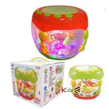 Big Musical Flash Drum with Lights and Nursery Rhymes