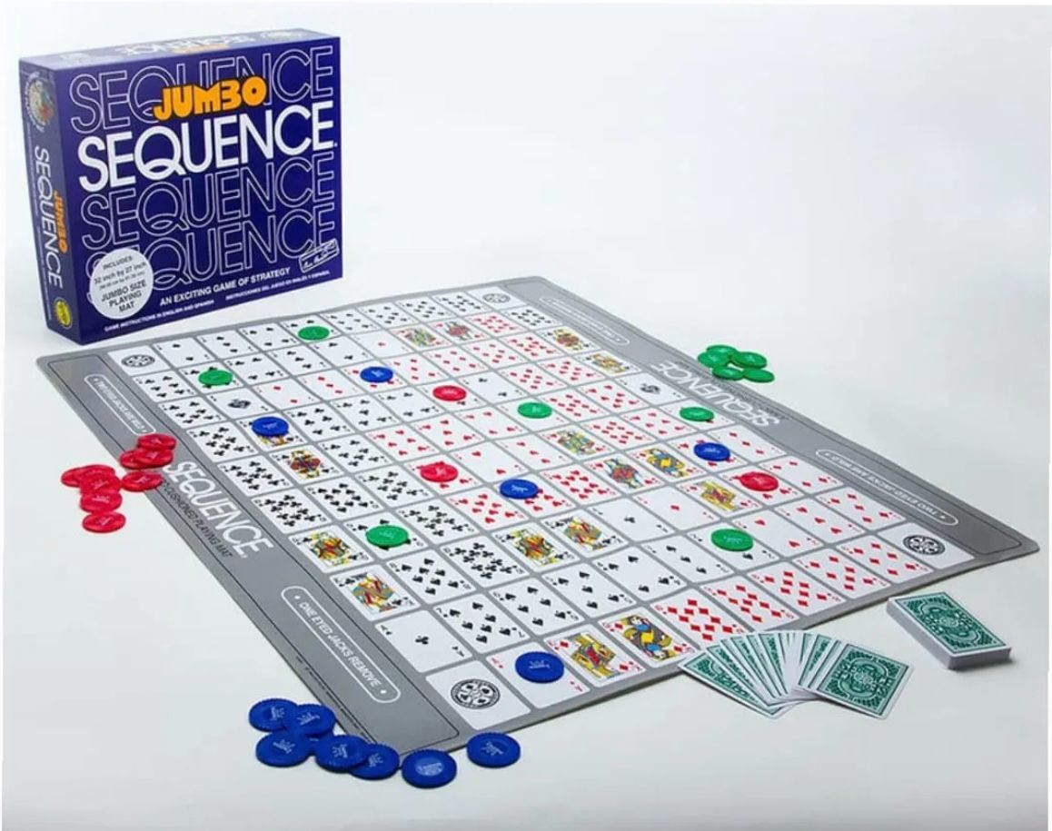 Jumbo Sequence Board Game.