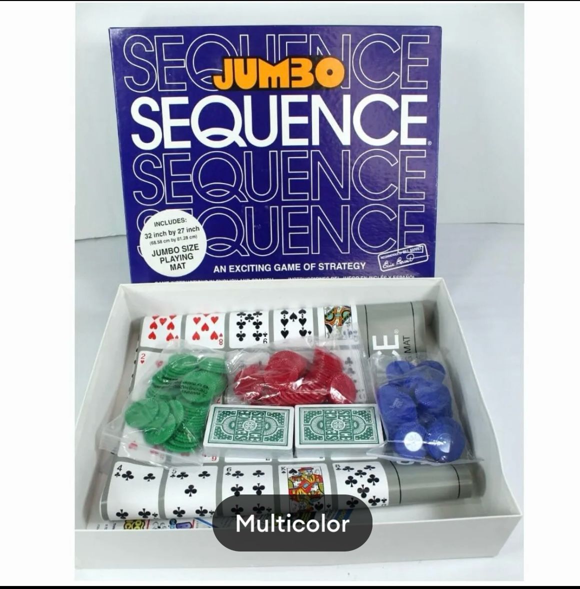 Jumbo Sequence Board Game.