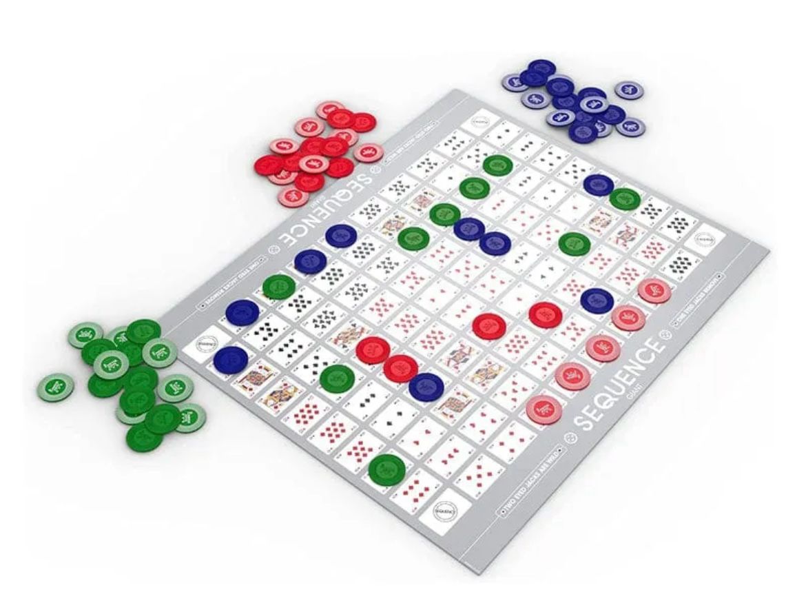 Jumbo Sequence Board Game.